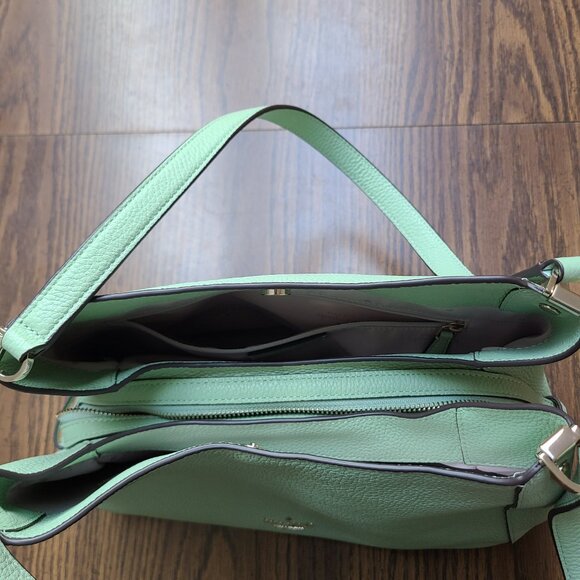 Kate Spade Leila Medium Triple Compartment Shoulder Bag in Beach Glass - Picture 7 of 10